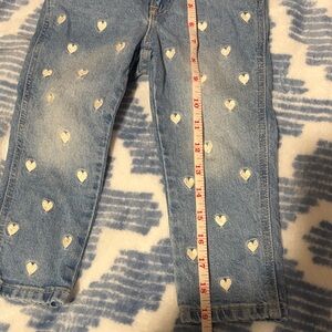 Gap Denim Heart Patterned Blue Toddler Jeans
